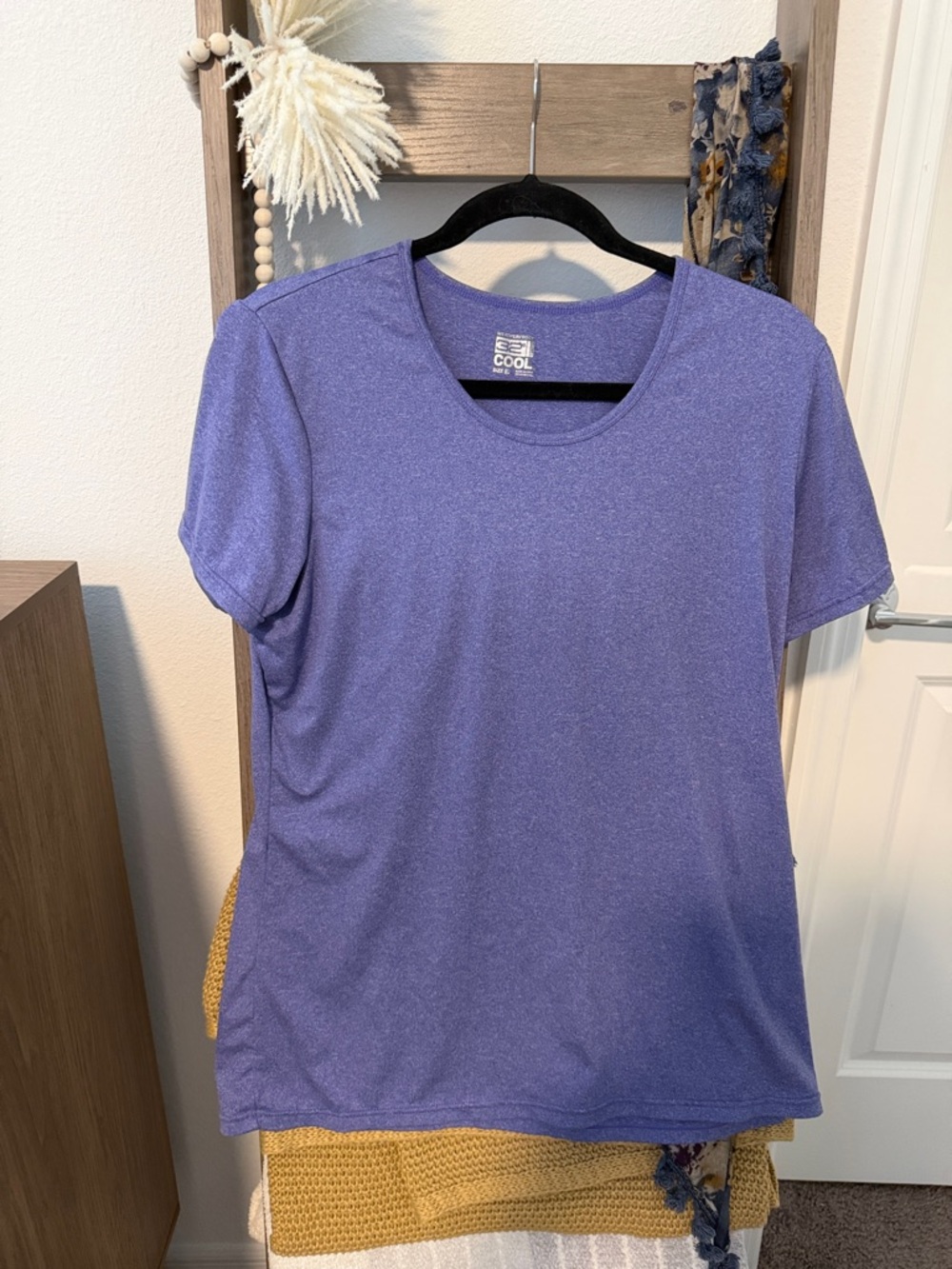 32 degrees weatherproof 
Cool Comfort Women's Purple Active Tee